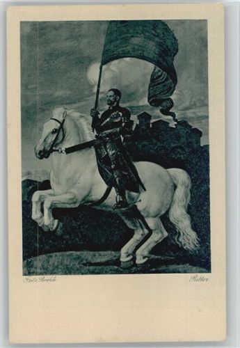 Künstler Fritz Boehle - Der Ritter - 1919 AK - Pferd