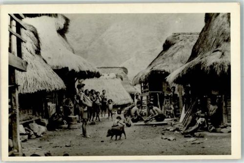 Philippinen Hütten mit Volkstypen