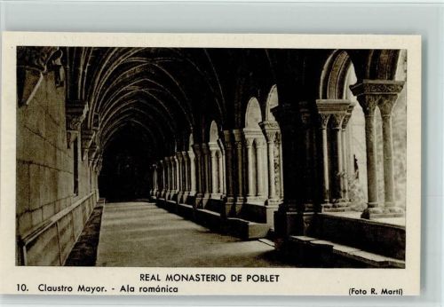 Königliches Kloster Römischer Hauptkreuzgang Real Monasterio de Poblet Claustro mayor Ala romanica