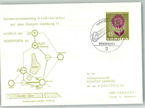 NORDPOSTA 64 Sonderveranstaltung Großrohrpost a.d. Postamt Hamburg 11