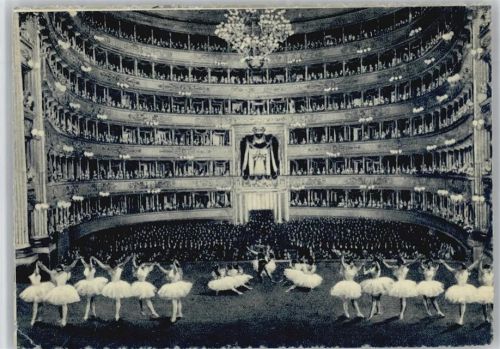 Milano , das Scala Theater Ballett Aufführung ca 1965 AK