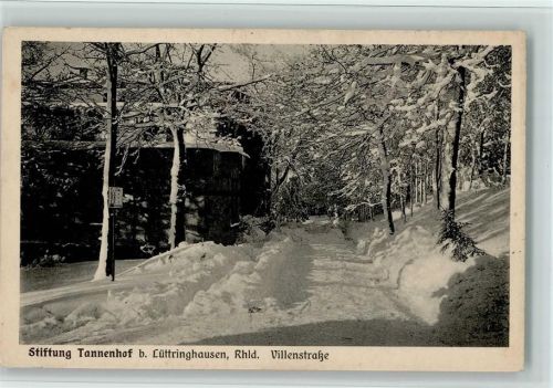 Lüttringhausen Stiftung Tannenhof Villenhof Winteraufnahme