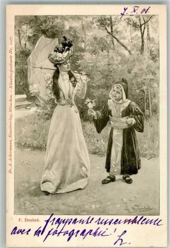 München 1901 Münchner Kindl als Kavalier Verlag Ackermann nr. 1127 Adelskorrespondenz
