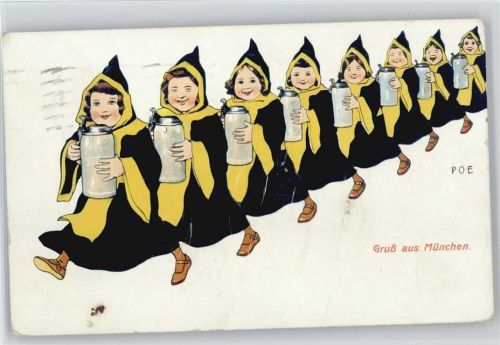 Münchner Kindl - Bier - Verlag Ottmar Zieher - 1927 AK