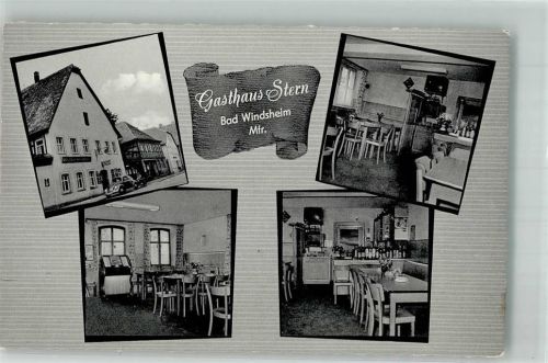 91438 W8532 Bad Windsheim Foto AK Gasthaus Stern