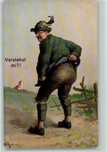 Bayer zeigt den Po - Verstehst mi!?