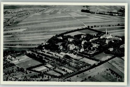 Alzey Fliegeraufnahme Heil-und Pflegeanstalt