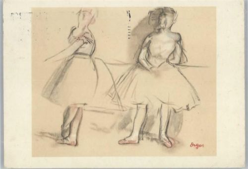 1955 Gemälde von Degas - Danseuse a la bar