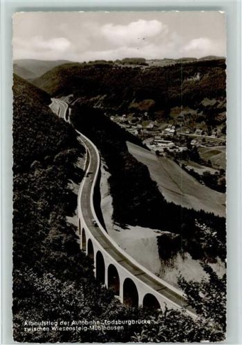 Wiesensteig Albaufstieg der Autobahn Todsburgbrücke zwischen Wiesensteig-Mühlhausen