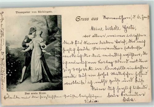 1898 Nr. 8 Verlag Albert - Der erste Kuss