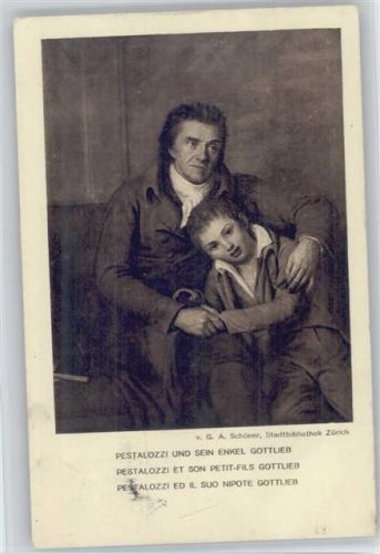1914 Pestalozzi und sein Enkel Gottlieb