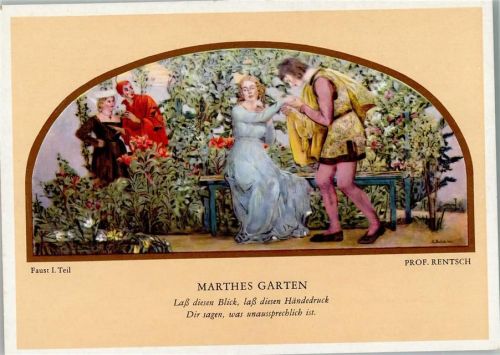 Faust I. Teil Mathes Garten