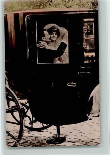 Der Kuß in der Kutsche - Fotomontage