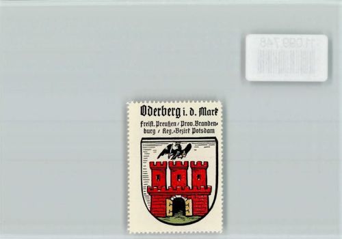 Oderberg Vignette Wappen Kaffee Hag ca 1920-1940