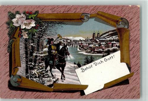 Behüt Dich Gott, Litho , Winter 1898 AK