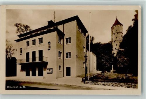 W7950 Biberach an der Riß Foto AK Neues Theater ca 1930 AK Motiv