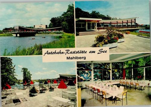 Mahlberg Autobahn-Raststätte am See 4-Bildaufnahme