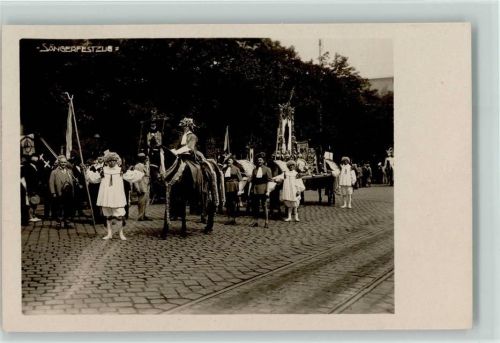 Wien 1928 - X. Dt. Sängerbundesfest - Festzug Foto AK Sängerfest