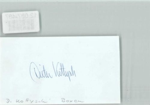 Dieter Kottysch , ohne Bild - Original Autogramm