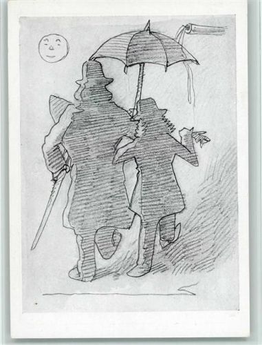 Karikatur Blume und Gärtner