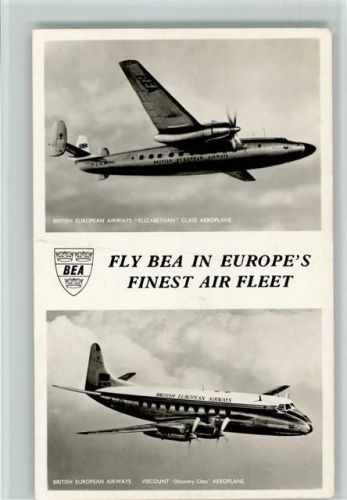 Fly Bea in Europe s - Viscount und Euzabethan Foto AK