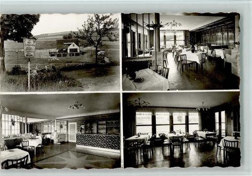 Altenahr Gasthaus Pension Haus Sonnenschein mit Innenansichten ca 1960 Foto AK