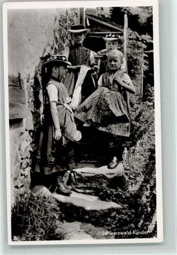 Schwarzwaldtracht Kinder Foto AK