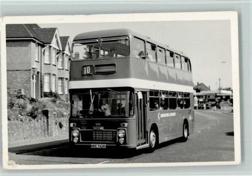 Privatfoto - ca 1960 Doppeldecker Bus im Nahverkehr