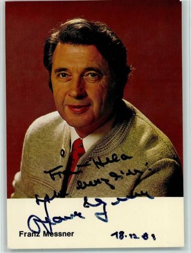Franz Messner 1988 Original Autogramm
