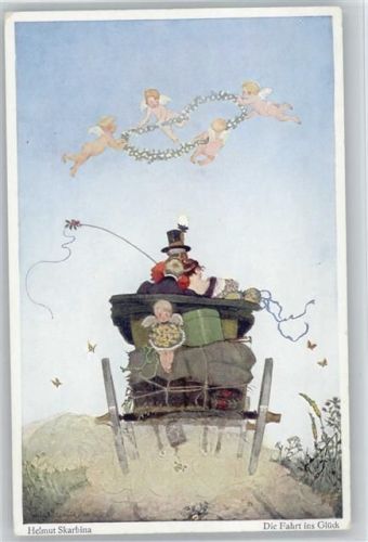 Die Fahrt ins Glück - Amor - Engel am Himmel - Liebe Skarbina, H.