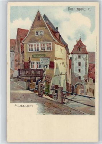 Rothenburg Ploenlein Velten Nr. 123 - Mutter, K. Künstlerkarte