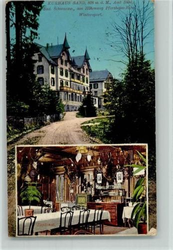Sand 1916 Kurhaus Sand Innenaufnahme