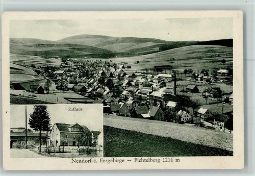 Neudorf Ortsansicht und Rathaus