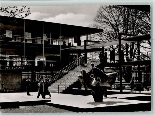 Exposition 1958 - Pavillon Deutschland AK