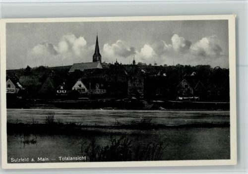 Sulzfeld 1940 Teilansicht vom Wasser gesehen, gute Erhaltung AK