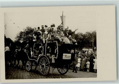 Wien 1928 - 10. Dt. Sängerbundesfest - Der Festzug "Alt Wiener Ausfahrt" Foto AK