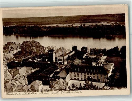 Eltville Flugbild der Sektkellerei Matheus Müller ca 1930 AK