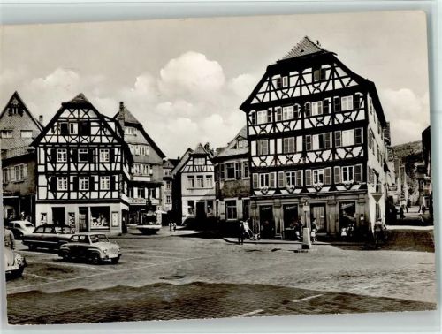 Mosbach am Marktplatz Fachwerkhäuser