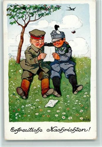Serie 400-1 Erfreuliche Nachrichten, Brief lesen Engelhard, P.O. / POE