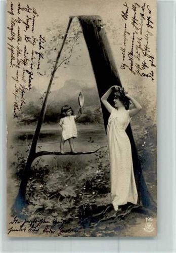 Fotoverlag NPG Serie 195 - Jugendstil - Buchstabe A AK
