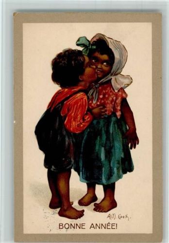1914 Kinderpoesie der Kuss - sign A.M. Cook