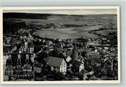 Schlitz Luftaufnahme Frauen in Trachten 2-Bildaufnahme