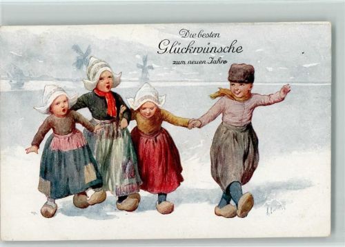 BKW Serie 343-6 Neujahr - Hollandkinder