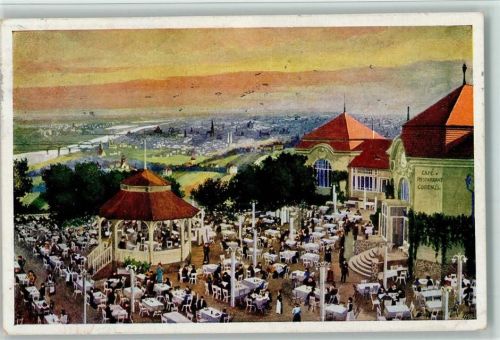 1010 Wien 1. Bezirk, Innere Stadt Künstlerkarte Cobenzl-Restaurant mit Panorama