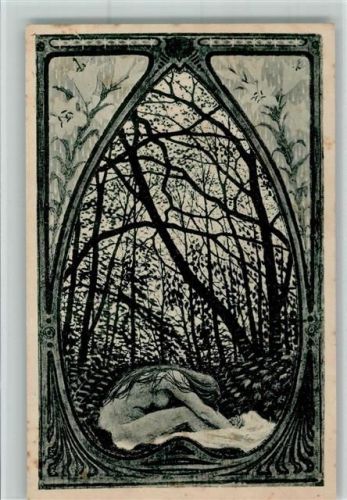 Nr. 31 Dämmerwellen - Jugendstil AK Flecken