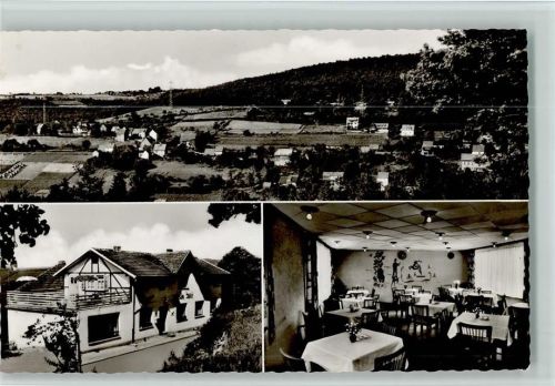 Kortelshütte Gasthaus zum Adler mit Innenansicht - Gerling Nr. 1284 AK