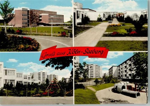 Köln Stadt Korr Nr. 280 - Vorort Seeberg - Schule, Siedlung ca 1968 AK