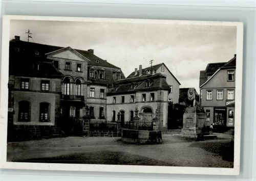 Lauterbach Hohhaus Löwenstatue Emailleschild
