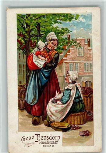 Cacao Bensdorp - Holzschuhe, Trachten, Marktfrauen