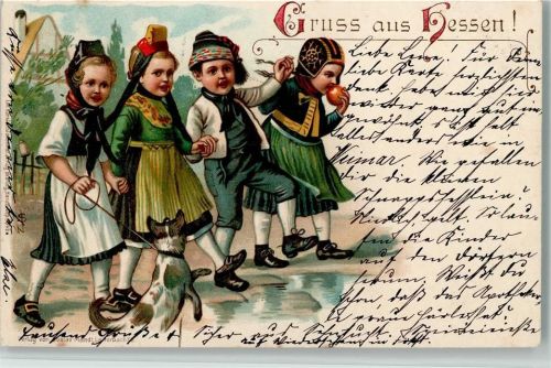 Gruss aus Hessen - Kinder mit Hund